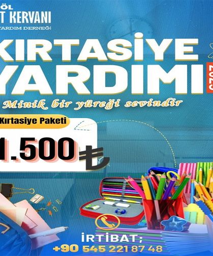 Umut Kervanı Bingöl Derneği’nden kırtasiye yardımı