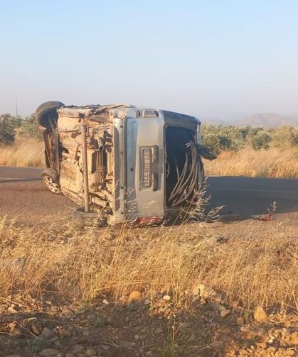 Gaziantep'te araç takla attı: 2'si ağır 6 yaralı
