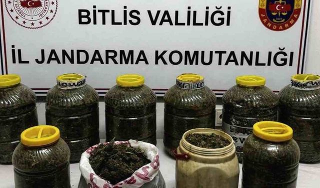 Bitlis'te Uyuşturucu Operasyonu: 11 Kilo 400 Gram Shunk Ele Geçirildi