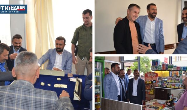 Bitlis AK Parti Heyeti ve Mutki Belediye Başkanı Mutki'de Esnafı Ziyaret Etti