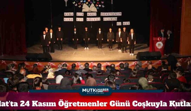 Ahlat'ta 24 Kasım Öğretmenler Günü Coşkuyla Kutlandı