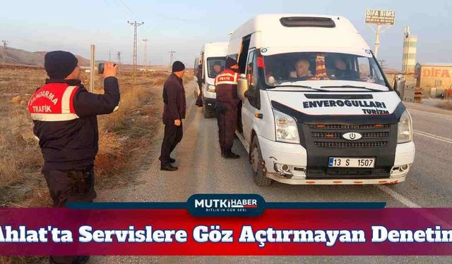 Ahlat'ta Öğrenci Servislerinde Göz Açtırmayan Denetim