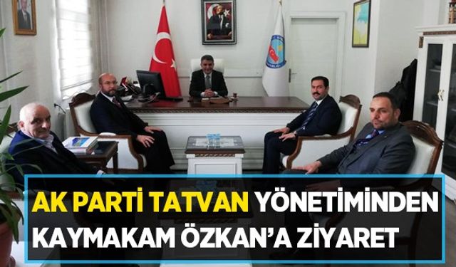 AK Parti Tatvan adayından Kaymakam Özkan'a ziyaret