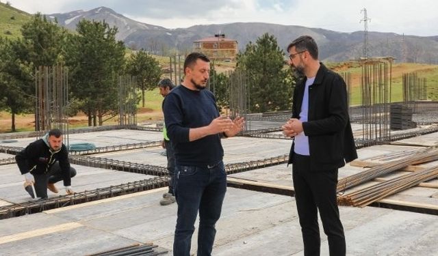 Bitlis Tatvan Şehirlerarası Otobüs Terminalinin inşaatı devam ediyor