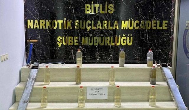 Bitlis’te 16 Kilo Uyuşturucu Madde Ele Geçirildi