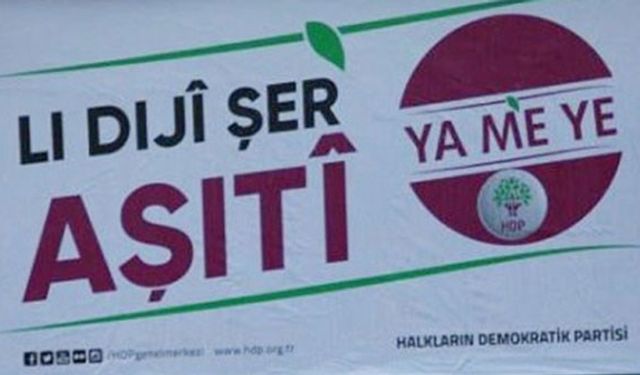 Şanlıurfa'da HDP afişleri toplatıldı