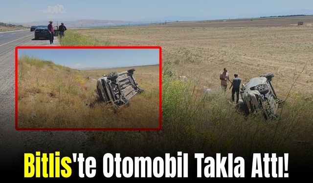 Bitlis'in O İlçesinde Kontrolden Çıkan Otomobil Takla Attı: 2 Yaralı