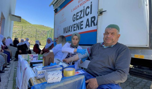 Bitlis İl Sağlık Müdürlüğü'nden Köylerde Kürtçe ve Türkçe Anonslu Sağlık Taraması