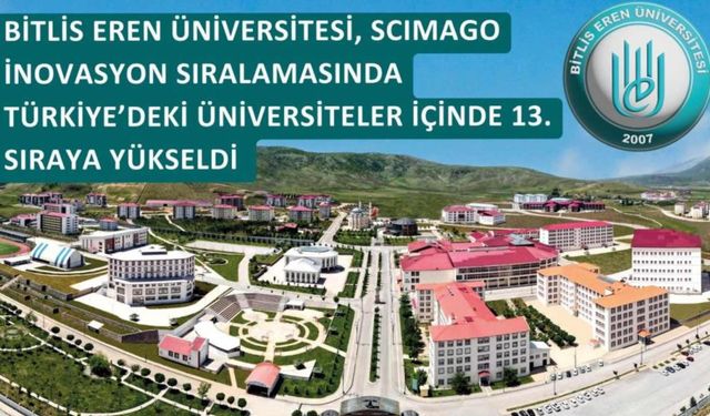 BEÜ, SCIMAGO İnovasyon Sıralamasında Türkiye'de 13. Sıraya Yükselerek Büyük Başarı Elde Etti