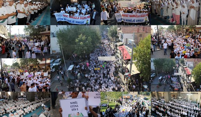 Diyarbakır'da Çocuklardan "Hayat Namazla Güzeldir" Yürüyüşü