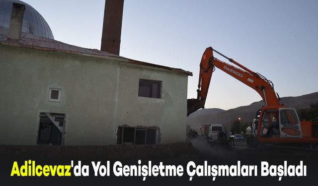 Adilcevaz'da Yol Genişletme Çalışmaları Başladı