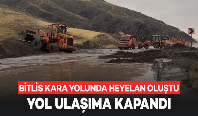 Bitlis Kara Yolunda Heyelan: Ulaşım Kesintiye Uğradı