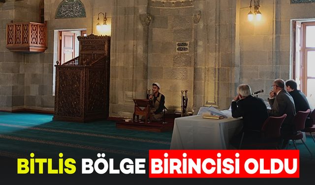 Bitlis Yarışmada Bölge Birincisi Oldu