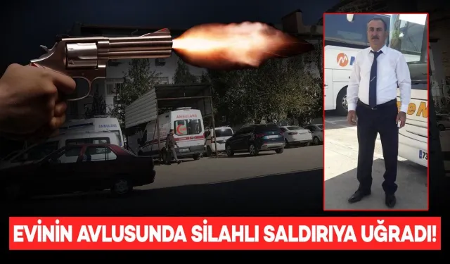 Evinin Avlusunda Silahlı Saldırıya Uğrayan Adam Yaralandı