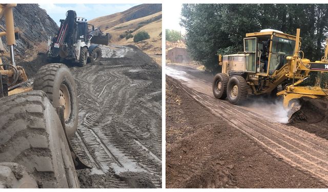 Ahlat’ta Sağanak Sonrası Kapanan Köy Yolları Ulaşıma Açıldı