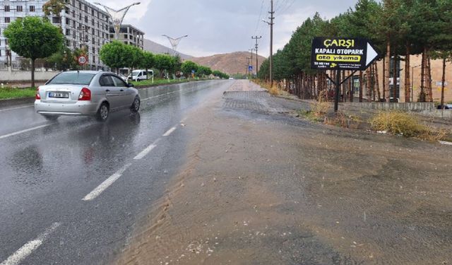 Bitlis’te Gök Gürültü Sağanak Yağış Etkili Oldu