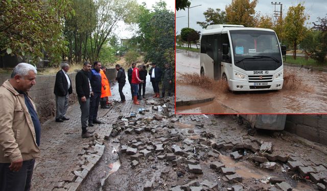 Ahlat'ta Şiddetli Yağışlarda Sel ve Taşkınlar Yaşandı!