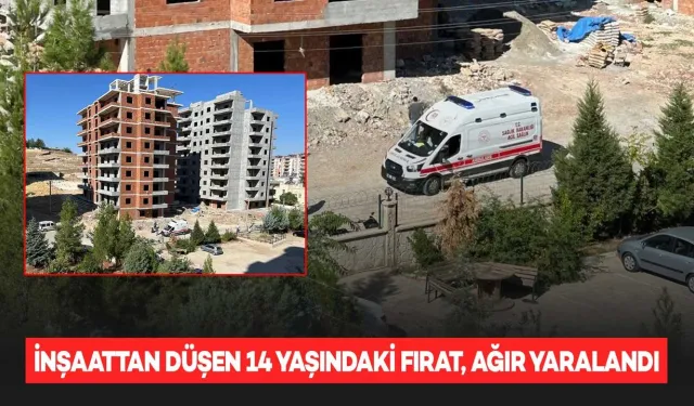 14 Yaşındaki Çocuk, Çalıştığı İnşaattan Düşerek Ağır Yaralandı