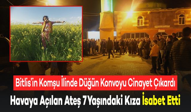 Bitlis'in Komşu İlinde Havaya Açılan Ateş, 7 Yaşındaki Kıza İsabet Ederek Hayattan Kopardı