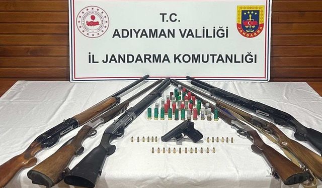 Ruhsatsız Silah Operasyonunda Çok Sayıda Silah Ele Geçirildi