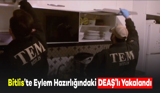 Bitlis'te Eylem Hazırlığındaki DEAŞ'lı Yakalandı