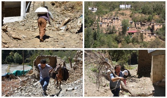 Bitlis'te mezra sakinleri: 21. yüzyılda hastaları sırtımızda taşıyoruz