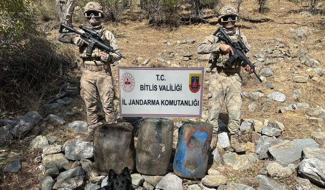 Bitlis Kırsalında Patlayıcıda Kullanılan Madde Ele Geçirildi