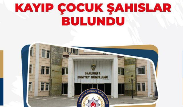 Kaybolan Çocuklar Sağ salim Ailelerine Teslim Edildi