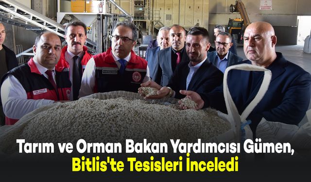 Tarım ve Orman Bakan Yardımcısı Gümen, Bitlis'te Tesisleri İnceledi