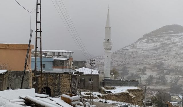 Batman'ın Köylerinde Yılın İlk Karı Coşkusu