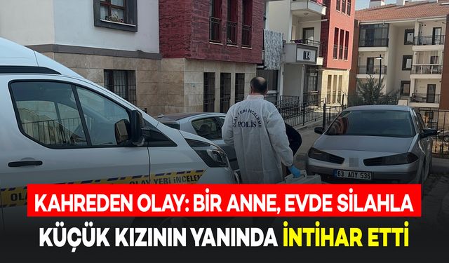 Bir Anne, Evde Küçücük Kızının Yanında Silahla İntihar Etti