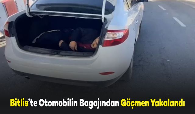 Bitlis'te Otomobilin Bagajında Yakalanan Düzensiz Göçmen Sınır Dışı Edildi