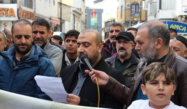 Ağrı'da Gazze Soykırımına Tepki Gösterildi