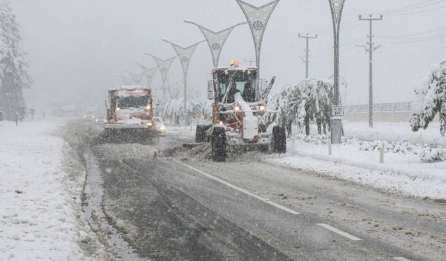 Bitlis'te Kar Yağışı Nedeniyle 70 Köy Yolu Ulaşıma Kapandı