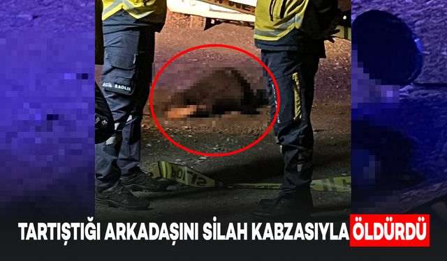 Tartıştığı Arkadaşını Silah Kabzasıyla Öldürdü