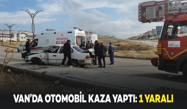 Van'da Otomobil Kaza Yaptı: 1 Kişi Yaralandı