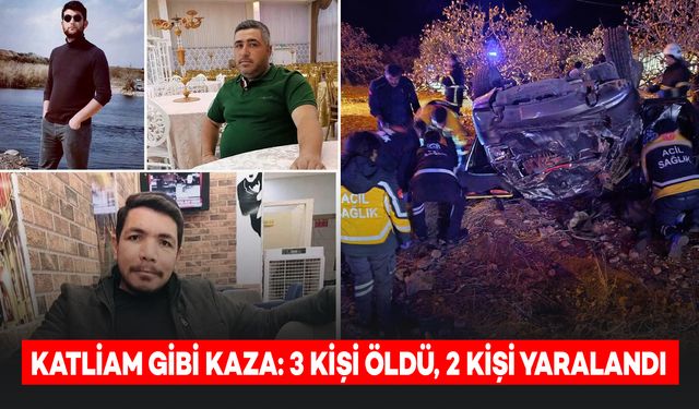 Katliam Gibi Kaza: Otomobil Takla Attı, 3 Ölü, 2 Yaralı