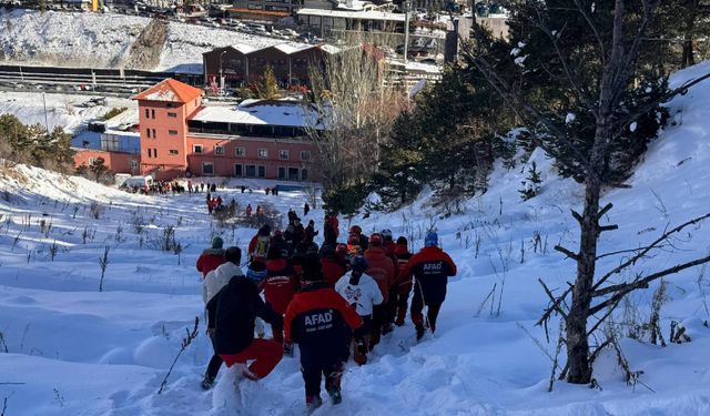 Palandöken Dağı'nda Antreman Yapan Sporcuların Üstüne Çığ Düştü