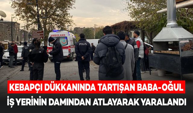 Kebapçı Dükkanında Tartışan Baba-Oğul, İş Yerinin Damından Atladı