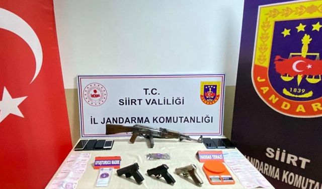 Siirt’te Silah ve Uyuşturucu Operasyonu: 2 Gözaltı