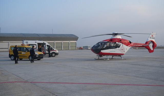 Muş’ta 1 Günlük Bebek Ambulans Helikopterle Ankara'ya Sevk Edildi