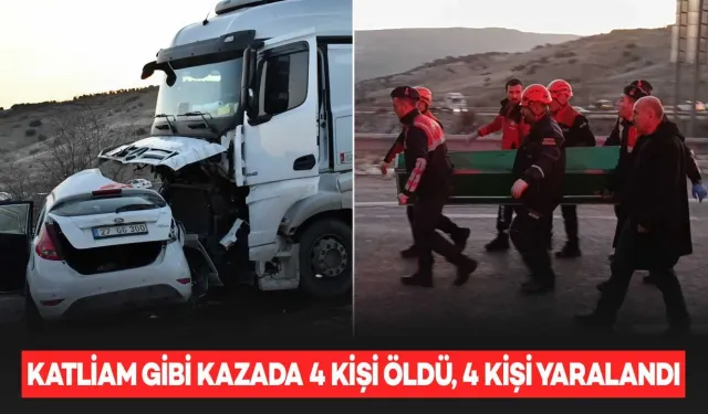 Yakıt Tankeri ile Otomobil Çarpıştı: 4 Ölü, 4 Yaralı