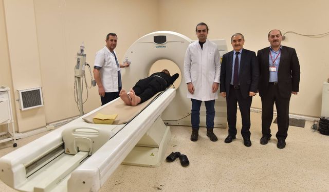 Ahlat Devlet Hastanesi'nde Yeni Tomografi Cihazı Kazandırıldı