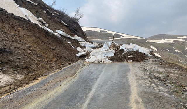 Muş'ta Heyelan Meydana Geldi: Yol Kapandı