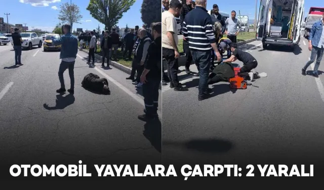 Otomobil Yayalara Çarptı: 2 Kadın Yaralandı