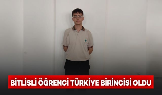 Bitlisli Öğrenci Yarışmada Türkiye Birincisi Oldu