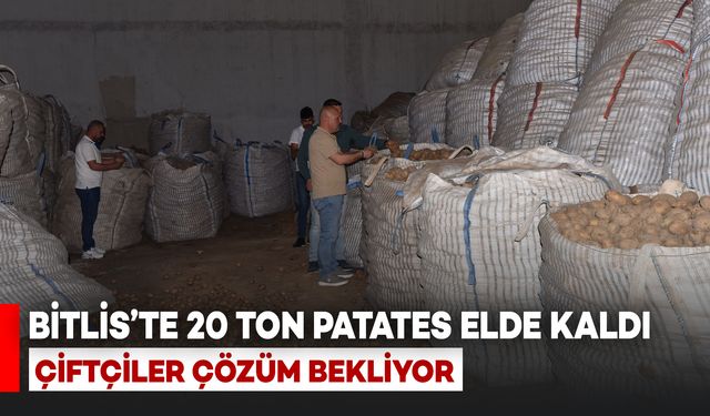 Bitlis'te 20 Bin Ton Patates Elde Kaldı: Çiftçiler Çözüm Bekliyor