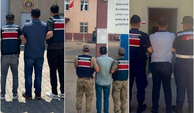 Araması bulunan şahıslar jandarmadan kaçamadı