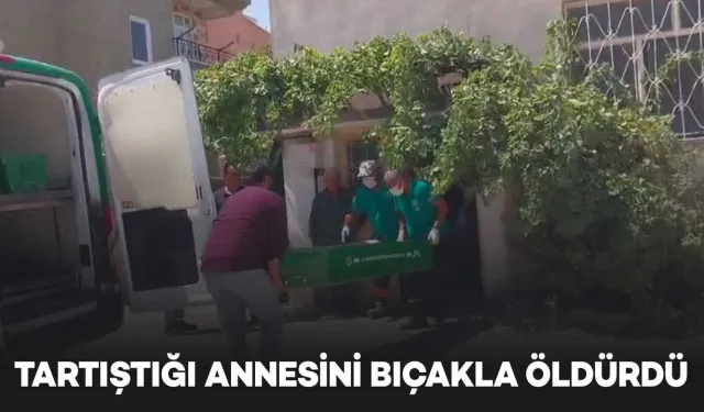 Tartıştığı Annesini Bıçakla Öldürdü