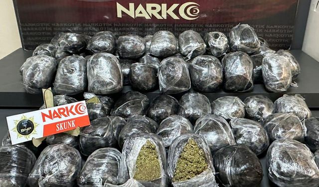 Durdurulan Araçta 22 Kilo Skunk Yakalandı: 4 Tutuklama